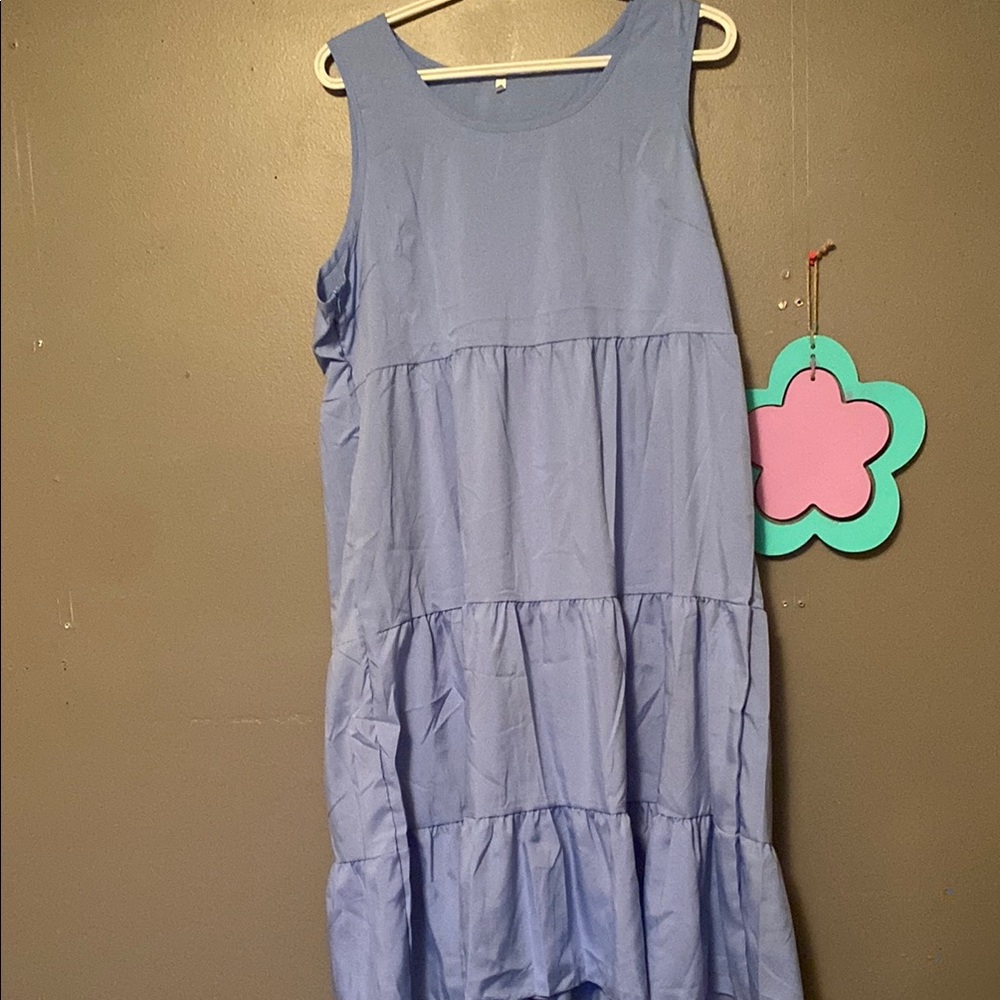 💙Blue Midi Dress~NWOT
